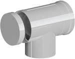 Konzentrischer Bogen für Schornsteinsysteme PP-AL 87° DN80/125mm mit Revision und Dichtung [EPDM] ONNLINE